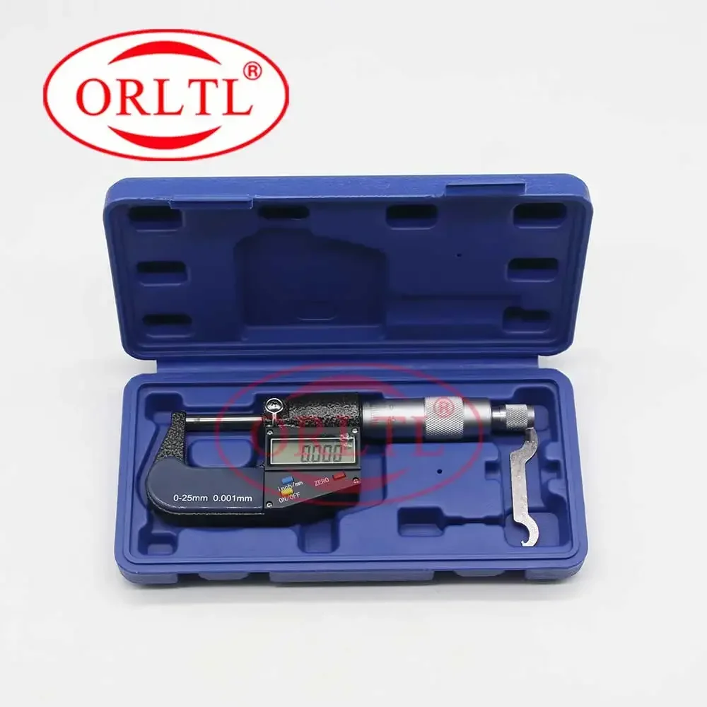 ORLTL Common Rail Measuring Tools 0.001mm 0-25mm Digital Micrometer Gauge For DENSO BOSCH  DELPHI  CAT Injector Spare Parts