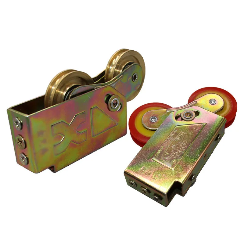 

Old Style 90 Pulley Aluminum Alloy Door Window Double Copper Wheel Sliding Sliding Door Window Silent Bearing Pulley Accessories