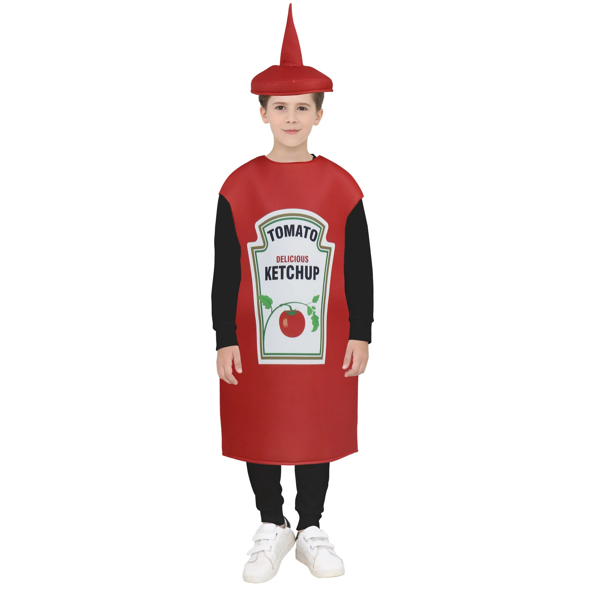 

Halloween Snack Party Funny Cosplay Costume Fries Children's Version Stage Performance Prop Performance Costume