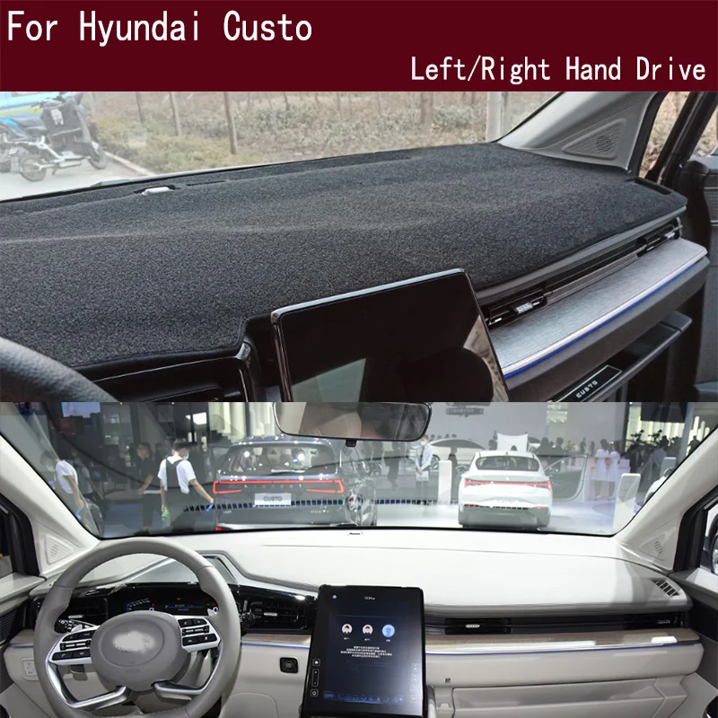 

For Hyundai Custo Dashmat Anti-Slip Dash mat Dashboard Cover Instrument Panel Sunscreen Pad Ornaments