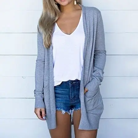 

2022 New Pocket Meets Cardigan Jacket With Multiple Colors And Sizes 0654