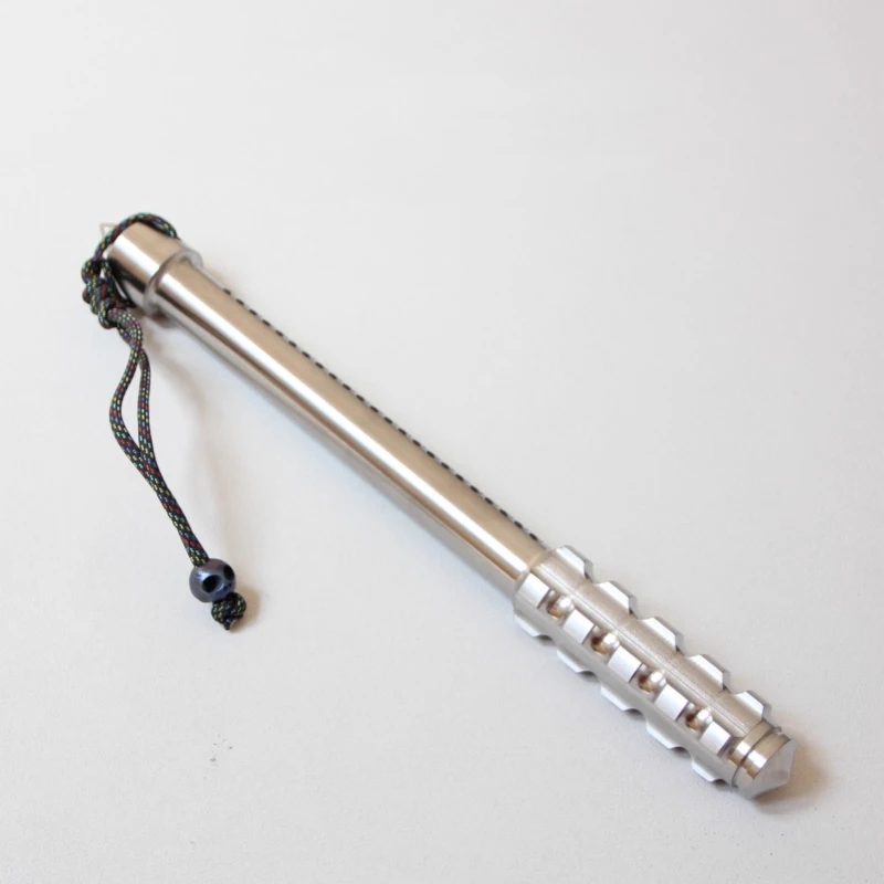 

Outdoor Portable EDC Multifunctional TC4 Titanium Alloy War Hammer Car Emergency Tungsten Steel Head Window Breaker Tool