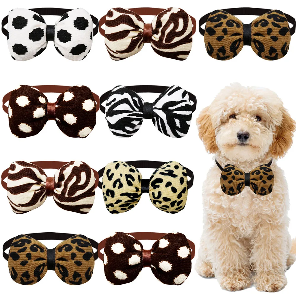 

50PCS Small Dog Cat Bow Tie For Dogs Puppy Grooming Fashion Pet Dog Cat Bowties Collar Dog Accessories For Small Dogs