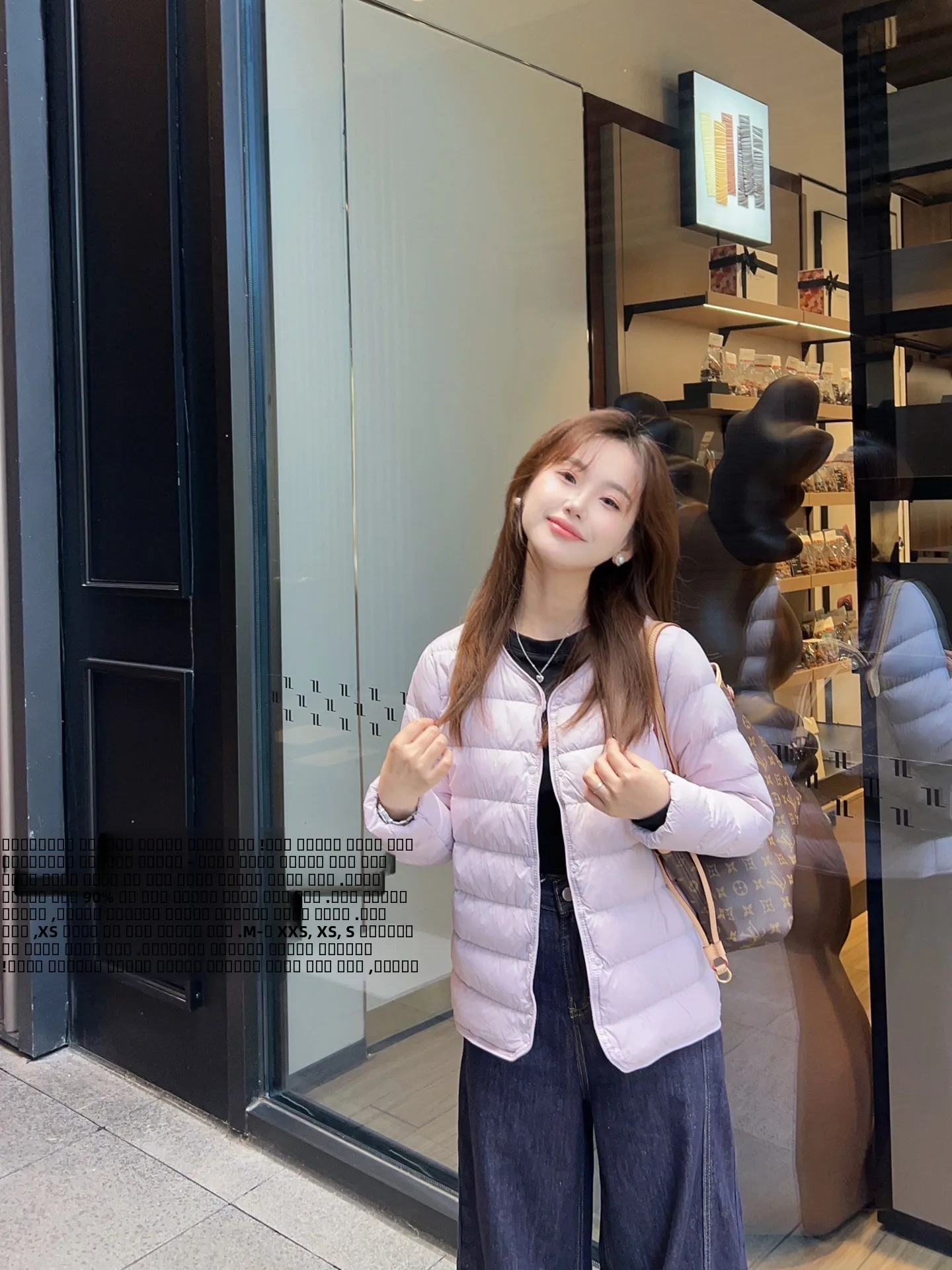 

Lightweight round Ne down Jaet Small Size Warm Base Layer Top Casual Sle Long Sve Zipper Closure Regular Length