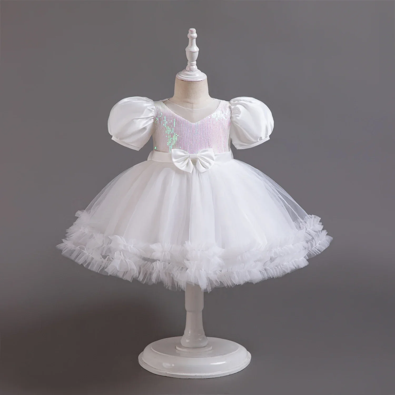 Toddler Baby Baptism Dresses First Birthday Dress For 0-5 Years Baby Girl Clothing Princess Party Dress Christening Gown