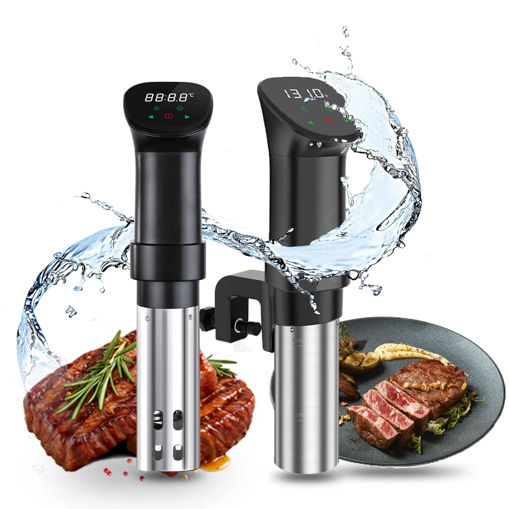 

Gison Sous Vide Cooker 1100W Fast Heating Vacuum Cooker Immersion Circulator Accurate Temperature Timer Digital Touch Screen