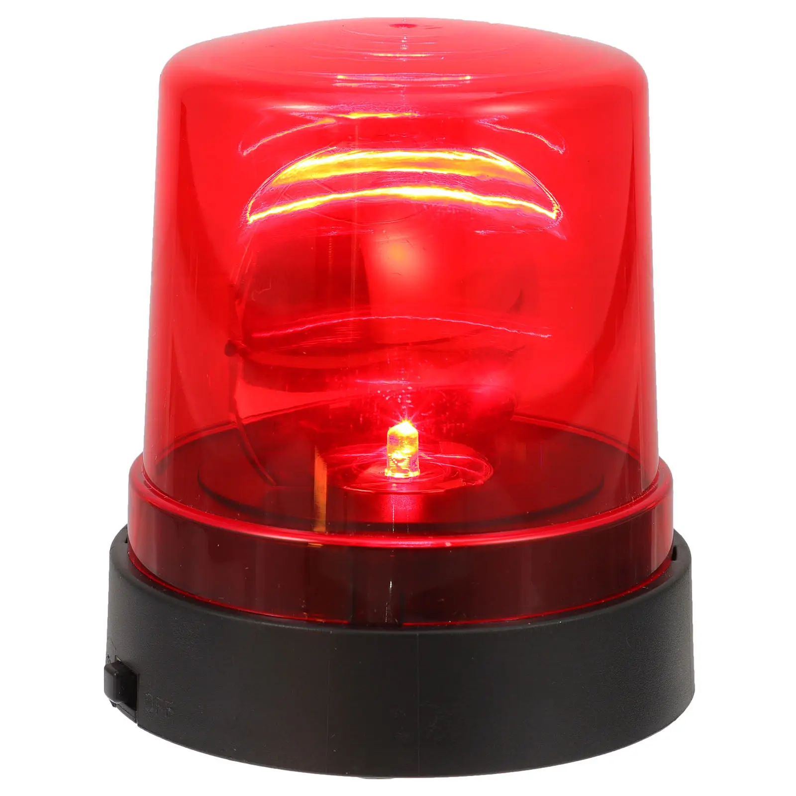 

Flashing Red LED Warning Lamp Rotating Firefighter Alert Light Kids Emergency Signal Decorative Fire-Fighting Beacon