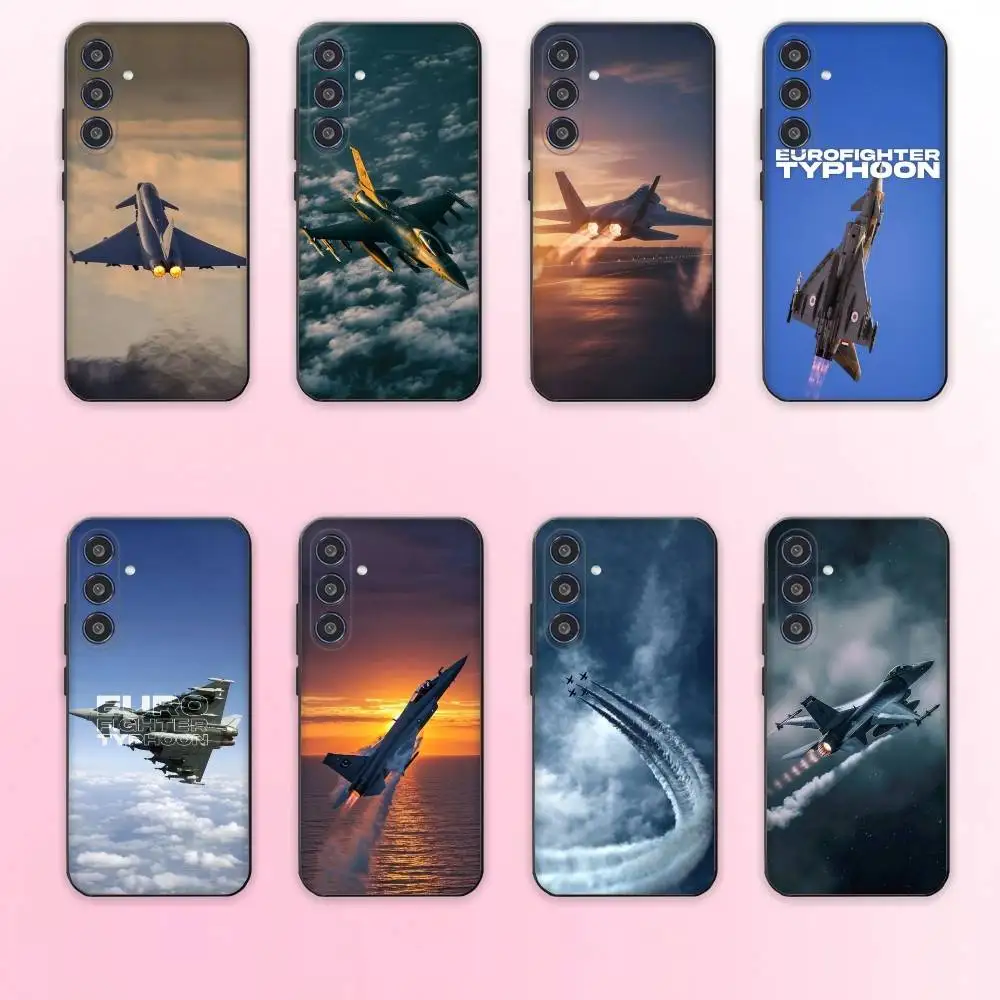 

Fighter Eurofighter Typhoon phone Case For Samsung Galaxy A73,A72,A71,A70,A53,A52,A51,Others Soft Black Shell