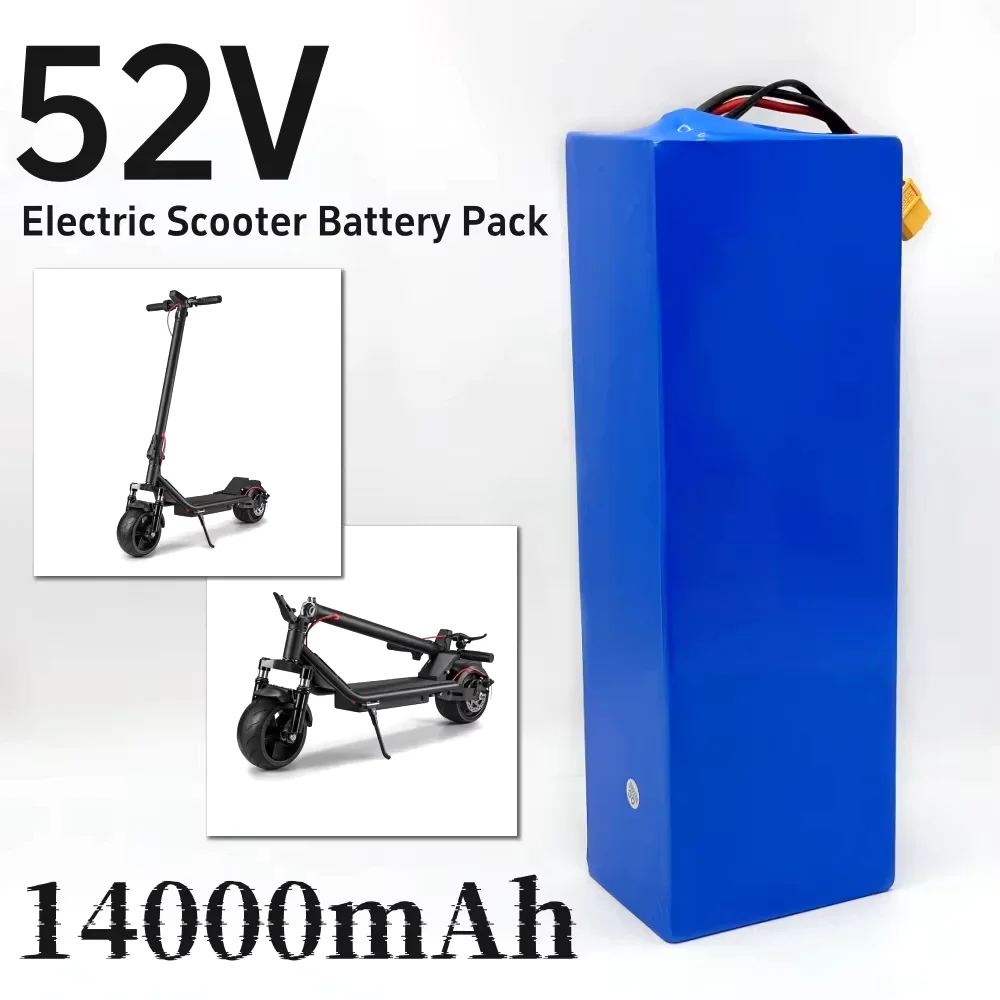 

52V 18650 Lithium Battery 14S4P 14Ah with BMS for Balance Car, Bike, Scooter, Tricycle