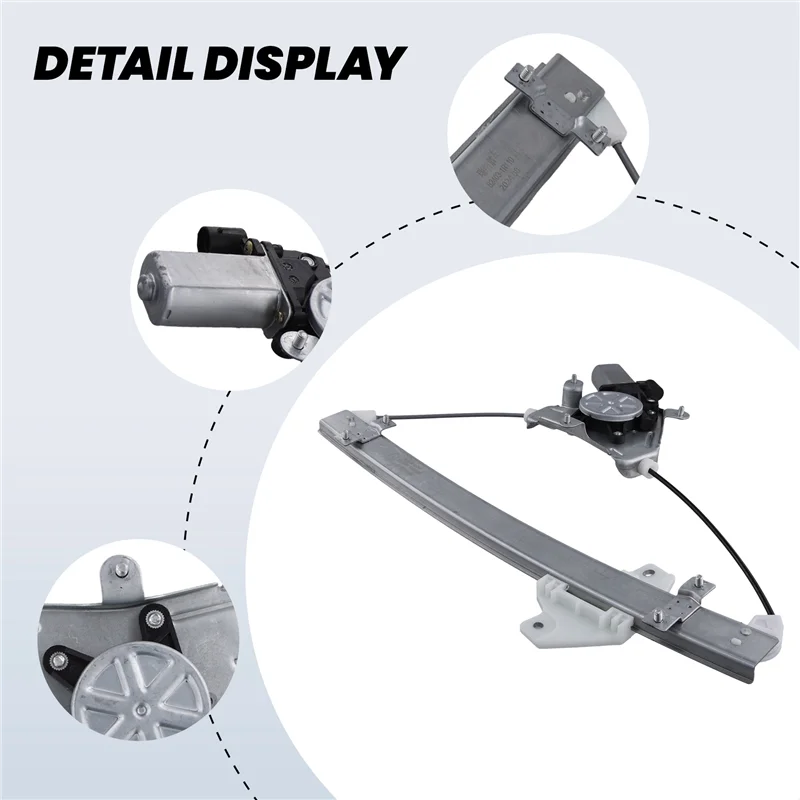 AB96-824031R110 ด้านหน้าซ้าย Power Window Regulator ปรับหน้าต่างมอเตอร์สําหรับ Hyundai Accent 2011-2017