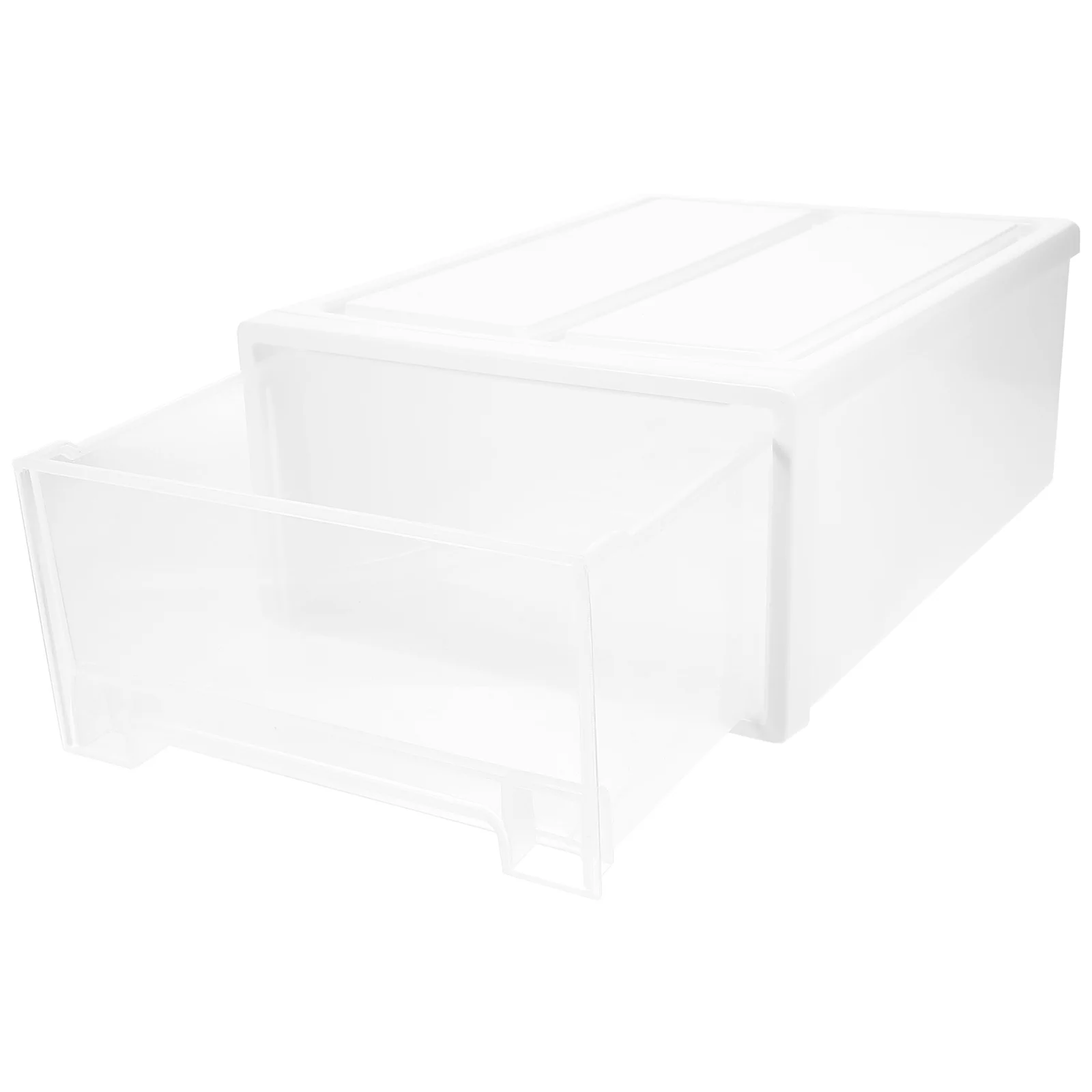 

Stackable Transparent Storage Box Shoe Rack Bin Plastic Container Case for Sneakers Sports Shoes Space-saving Under Bed