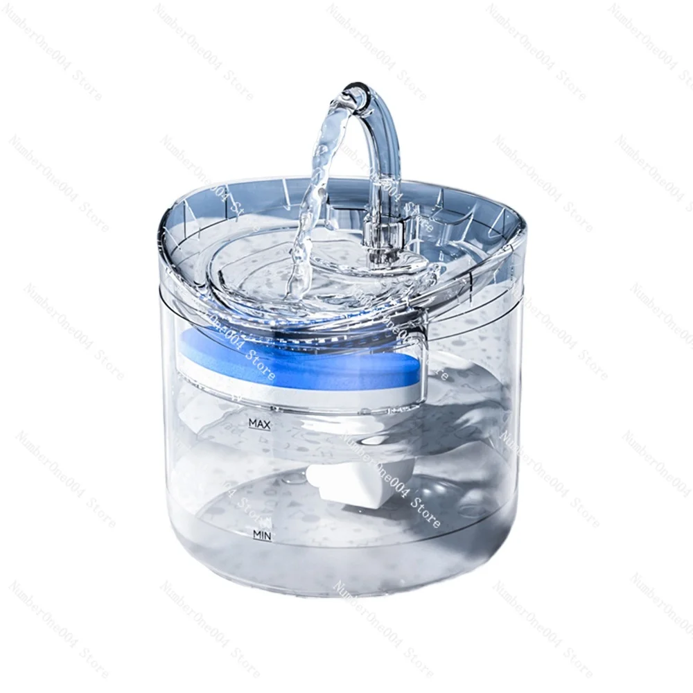 Cat Auto Circulation Fountain Filter Water Dispenser Constant Temperature Transparent Mute Pet Accessories Supplies Feeding Tool