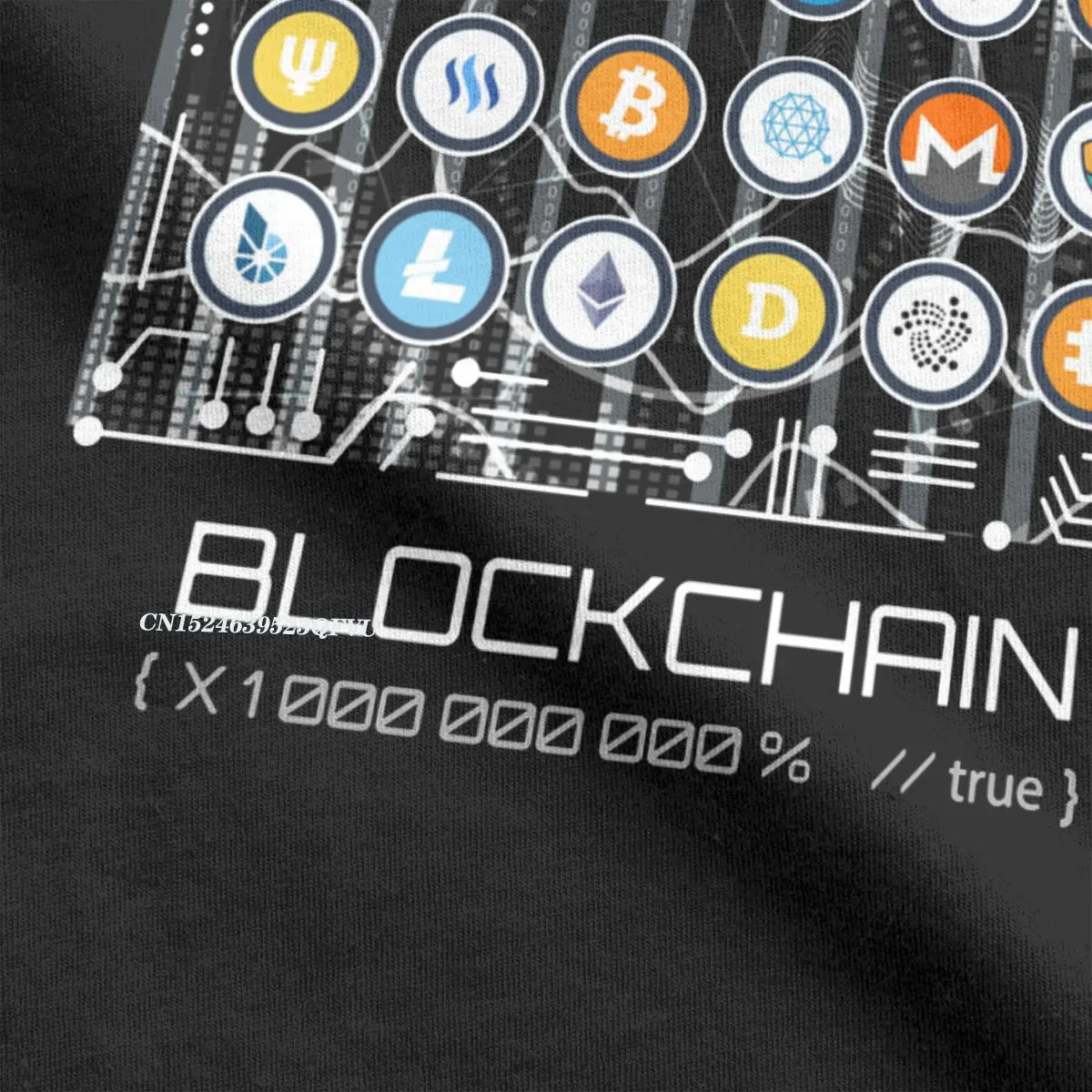 Casual Blockchain Cryptocurrency BitCoin Crypto BTC Tee Shirt Men Women Tshirt Hodl Cardano ADA Ethereum SHIB DOGE Tees Adult