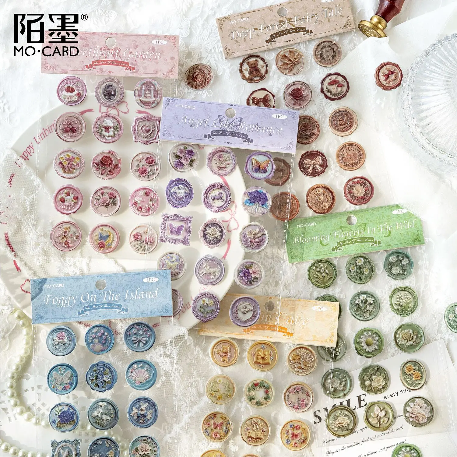 15 pcs/pack Circular dropper sticker pack Stickers Labels Decorative Scrapbooking hand made Diy Diary Album Craft Supplies
