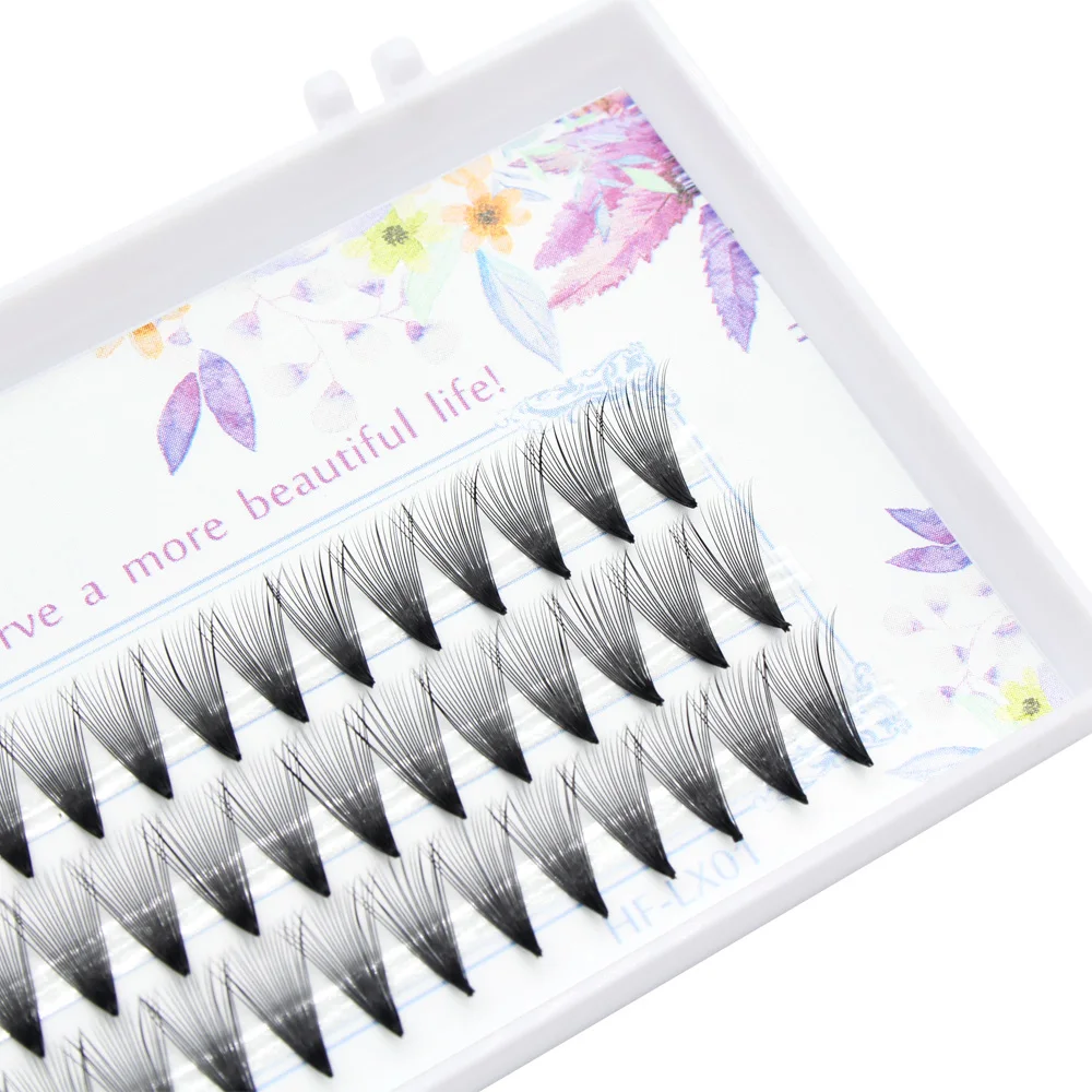 High quality naturally extend hair bundles 20D Pre-fanned Eyelashes grafted professional makeup single cluster eyelashes