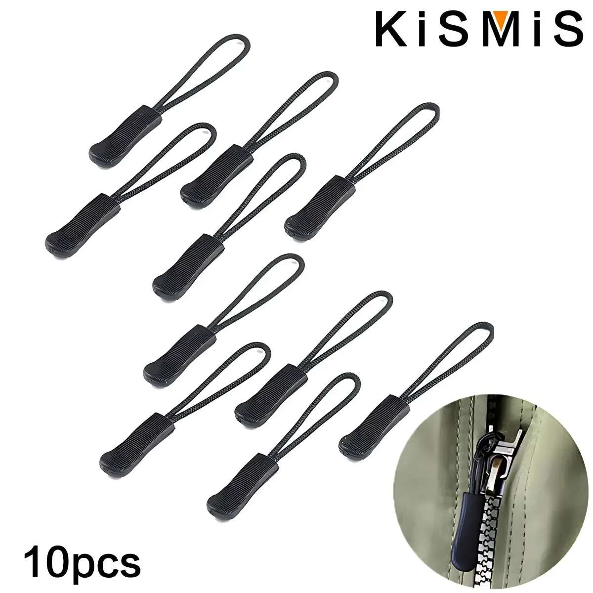 

10 шт., ремонт на молнии, замена на молнии, замена на молнии для брюк, курток, багажа, ботинок, кошелька, рюкзака