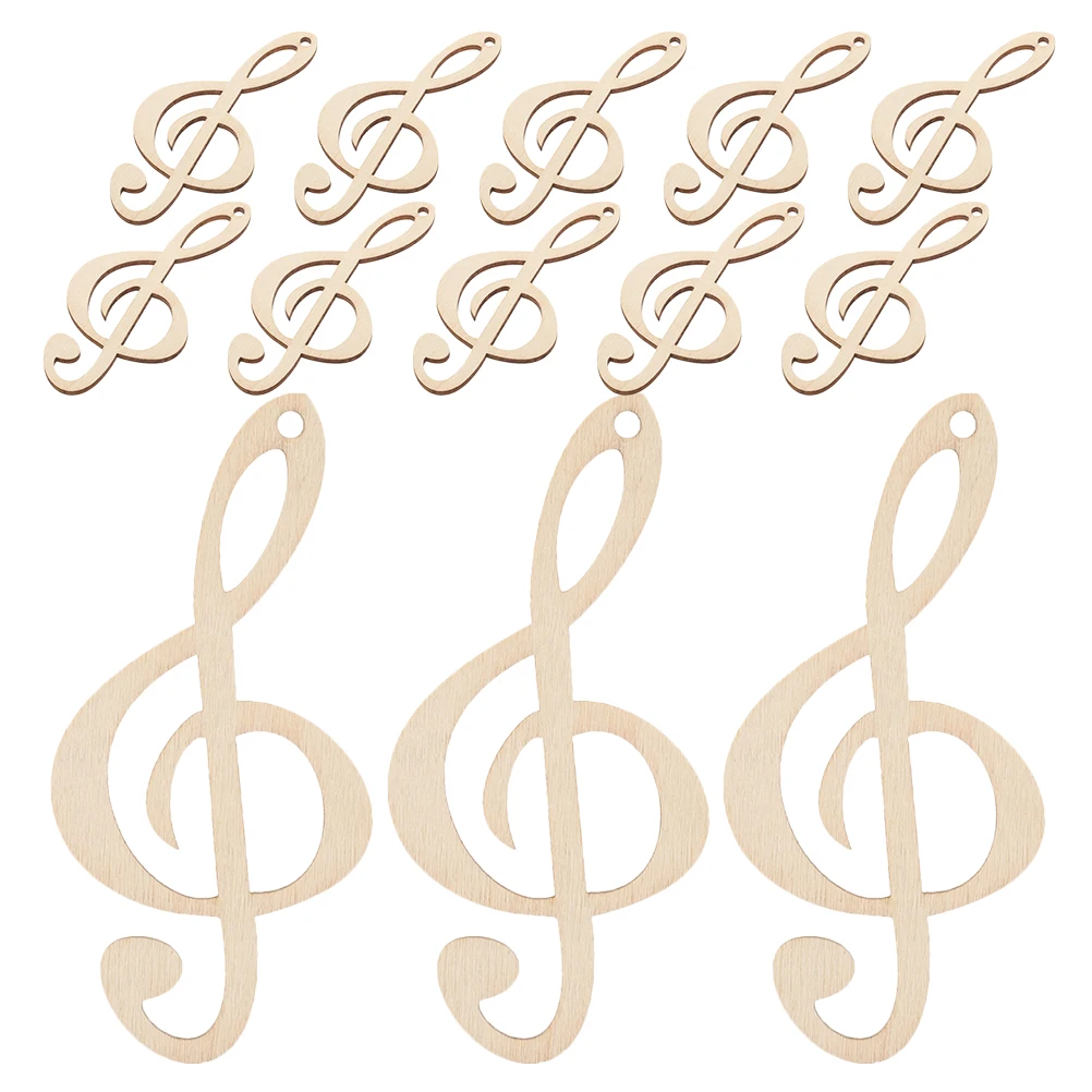 

20Pcs Wooden Music Note Embellishments Unfinished Craft Pieces for Wall Hanging and Creative Decor Music Note DIY Craft Supplies