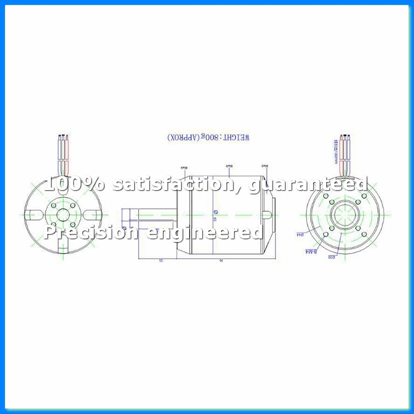 6374 170KV Brushless Motor Sensorless Motor for Four-Wheel Balancing Scooters Electric Skateboards-A07G