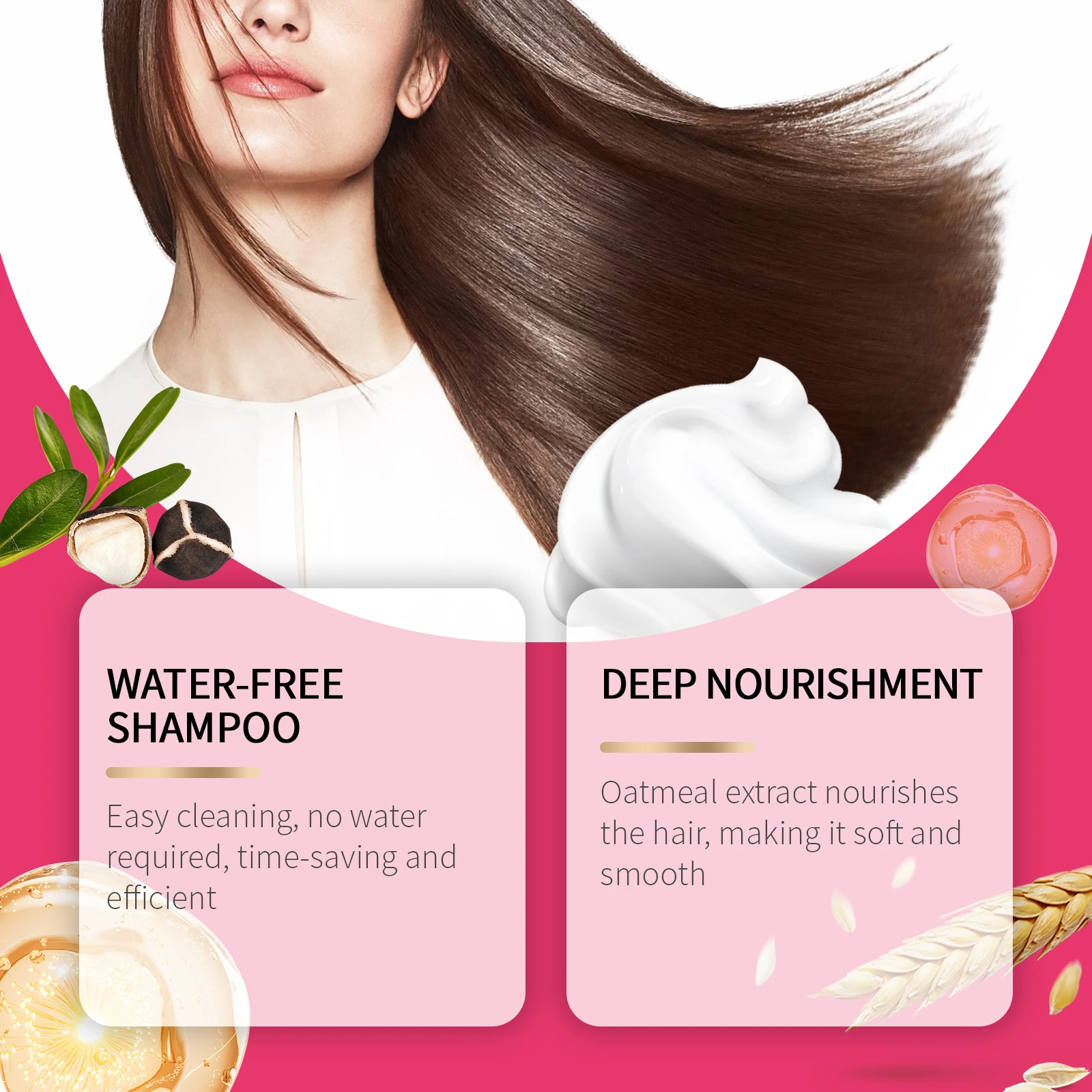 EELHOE No Wash แชมพู Fluffy Volumizing แชมพูแห้งฟรี Air และ Fluffy สเปรย์ Refreshing Oil Control Hair Care สเปรย์จัดแต่งทรงผม