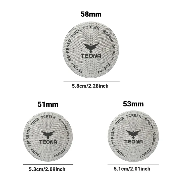 51/53/58mm Coffee Puck Screen, 304 Stainless Steel Double Layer Fine Filter Screen for Portafilter, Barista Espresso Accessories 4 TIME OWNER Double-Layer Coffee Puck Screen – Stainless Steel Fine Filter – view 4