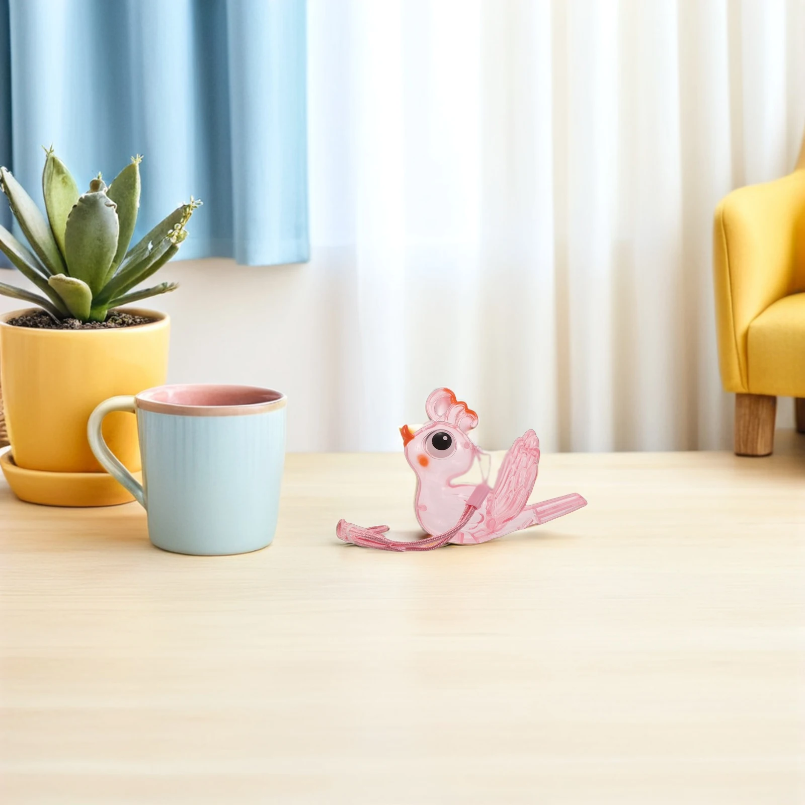 Sifflet d'oiseau de dessin animé coloré, 3 pièces, Instruments de musique pour enfants, amusant en plein air, sifflet d'eau pour enfants