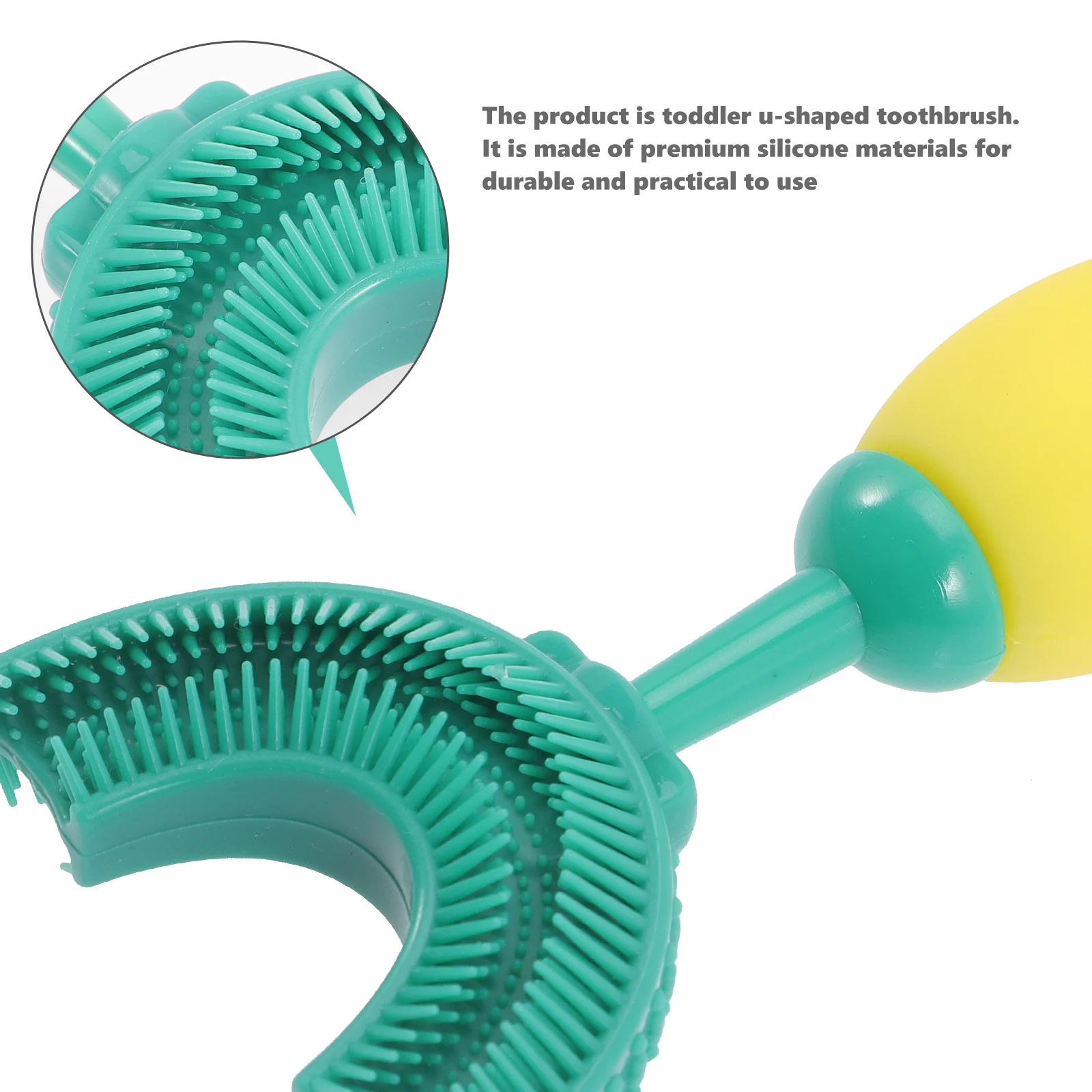 

Silicone U Toothbrush for Kids Baby Oral Cleaning Teeth Training Brush Manual Gel U Shaped Toothbrush For Toddler Infant Care
