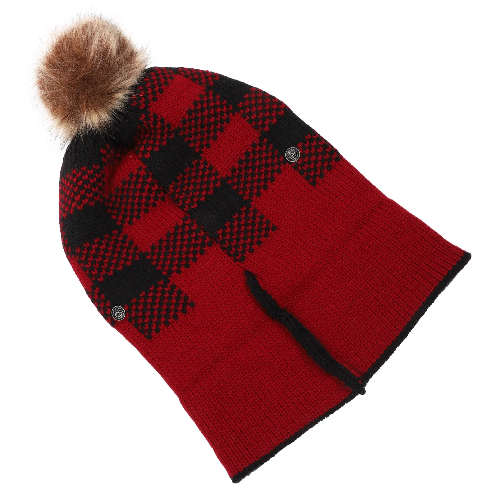 قبعة نسائية محبوكة للشتاء الدافئ للحفاظ على واقي الأذن لركوب الدراجات في الهواء الطلق وتفاصيل رائعة هدية رائعة لعيد الأم