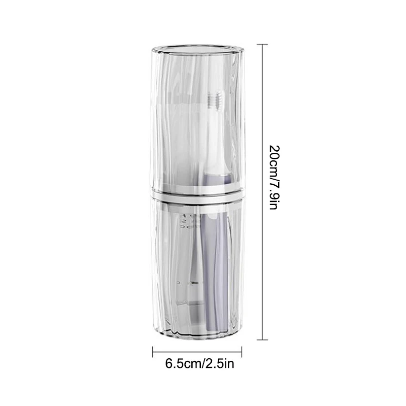 New Travel Portable Toothbrush Cup Bathroom Toothpaste Holder Storage Case Box Organizer Travel Toiletries Storage Cup - view 6
