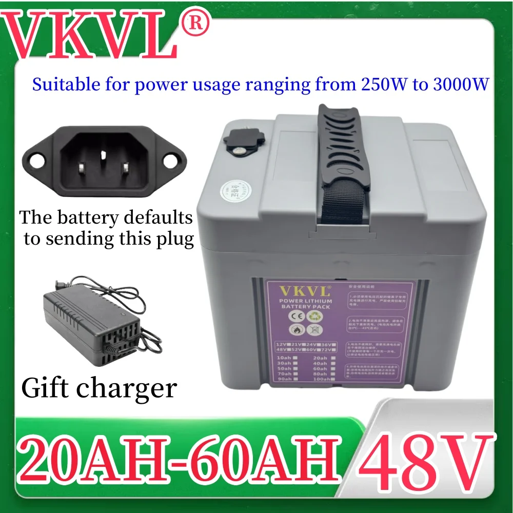 

Air fast transportation，48V60AH，Full capacity，Send within 24 hours，New 18650 lithium battery，Suitable for motors under 3000W