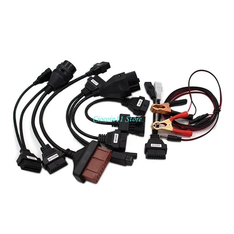 Y1UB OBD OBD2 Adapter for TCS Full Set 8 Car Diagnostic Cable Connector Cable