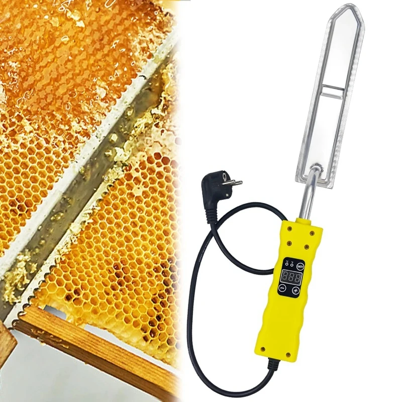 

1pc Thermostatic Electric Honey Cutter Cut Honey Beeswax Electric Temperature Control Beekeeping Tool