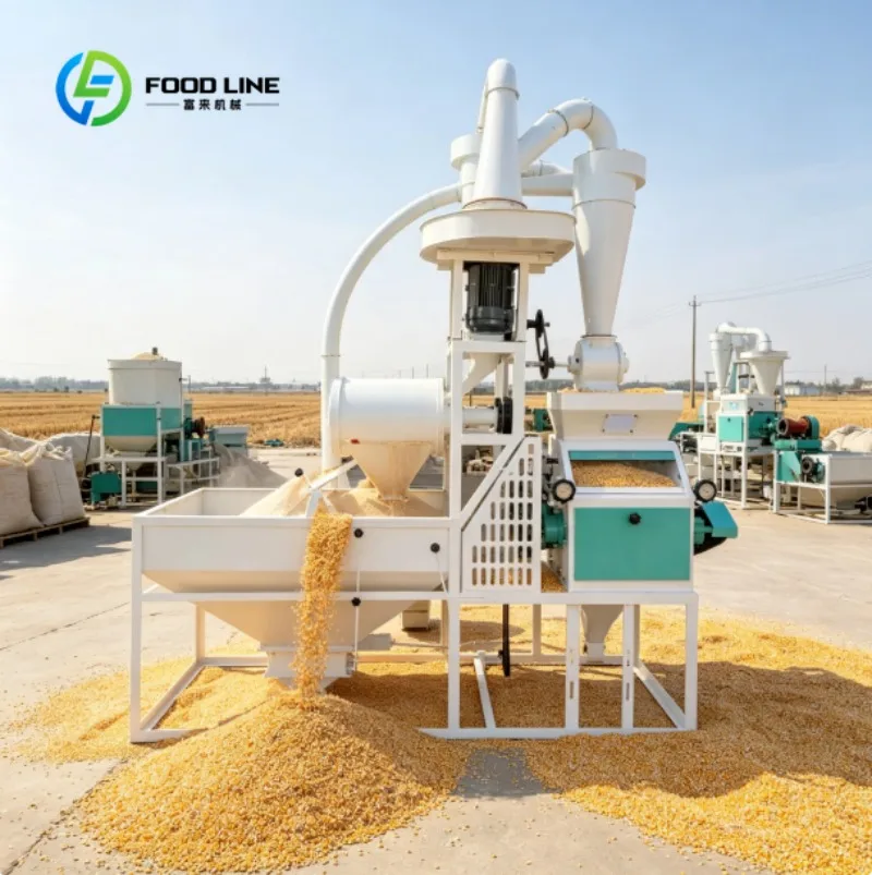 Corn Milling Machine Flour Grinder Equipment for Corn Wheat Rice Grain Processing Use
