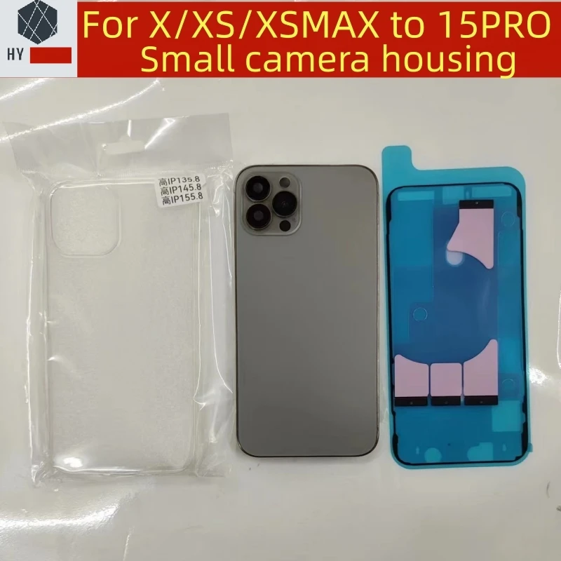 DIY Back Shell For iPhone X XS to 15 Pro Back Cover For XS MAX To 15 Pro MAX Housing For X XS XS MAX Up To 15 Pro 15Pro Max