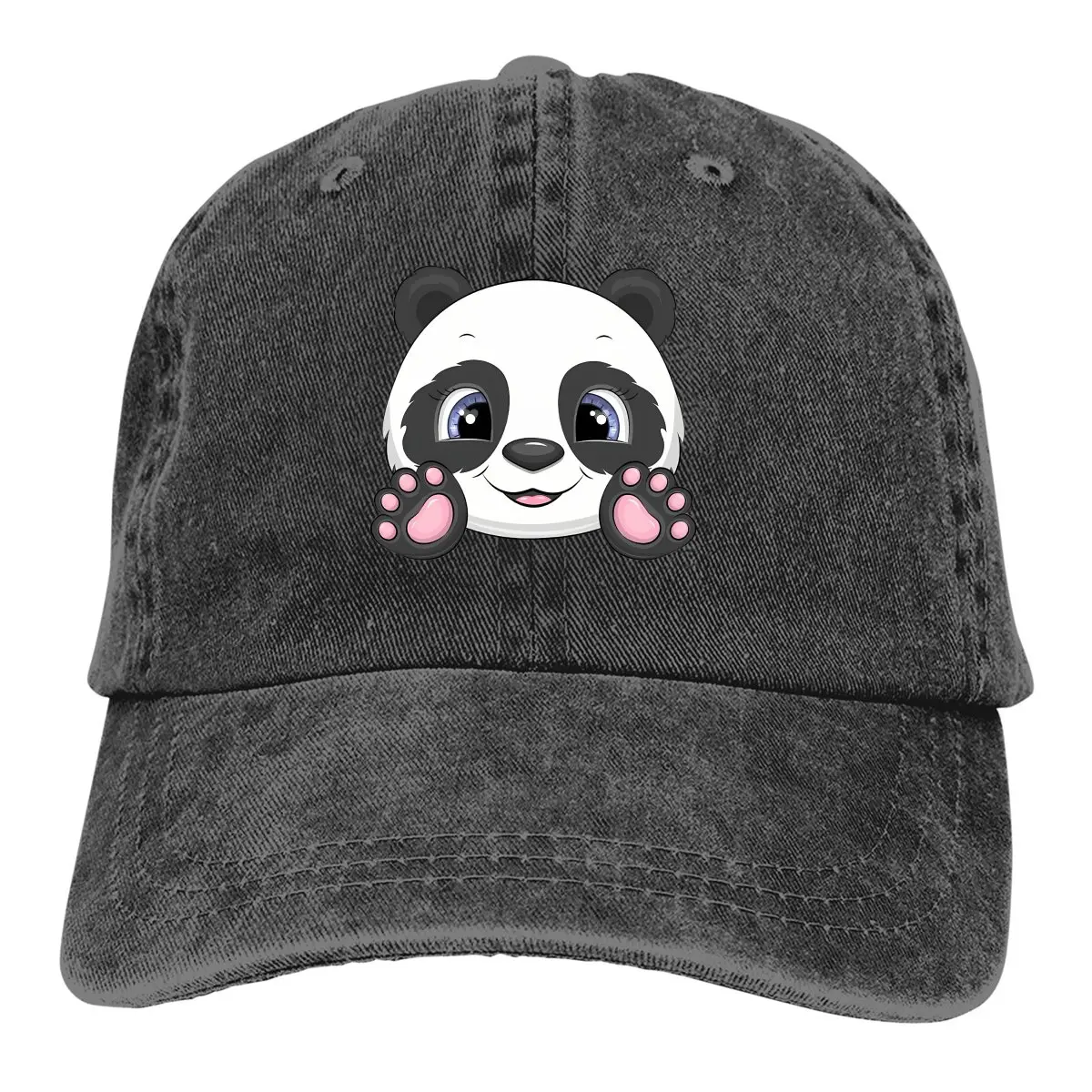 Summer Cap Sun Visor Big Face Hip Hop Caps Cute Panda Animal Cowboy Hat Peaked Hats