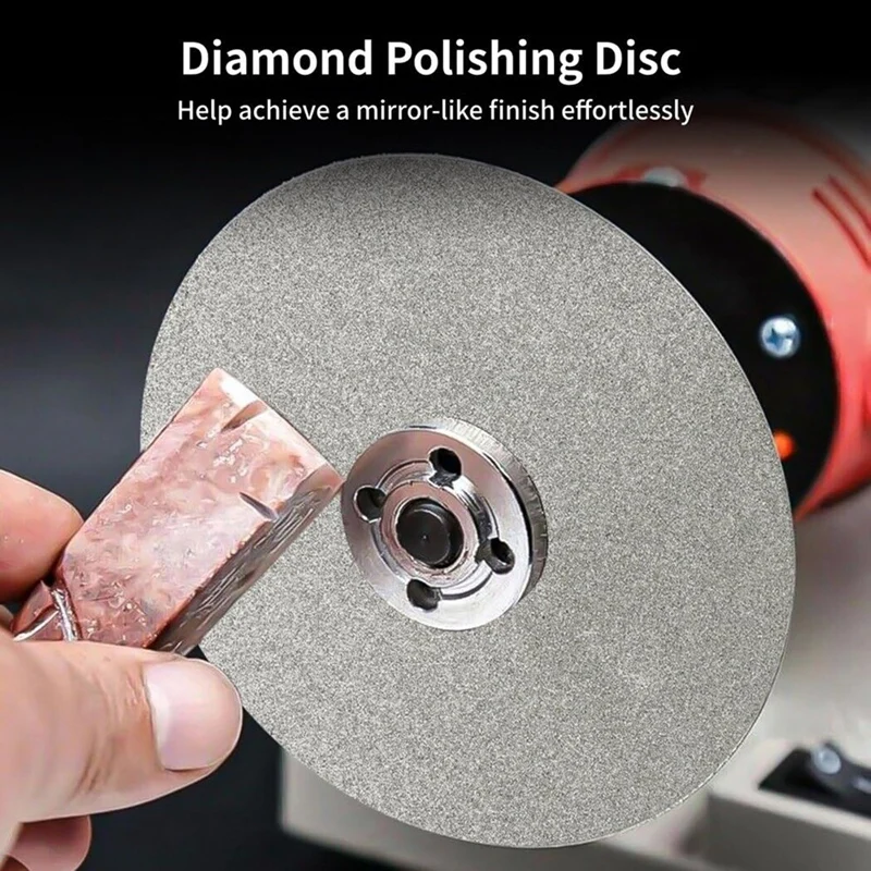 Y17A Diamond Polishing Disc Set 6 PCS, 6Inch Diamond Flat Lap 80/400/600/800/1500/3000 Grit Wheel Lapping Grinding Disc Tool