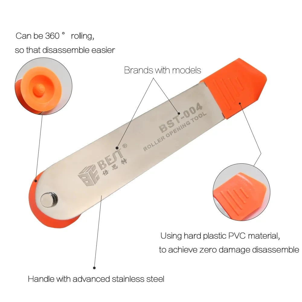 BST-004 Mobile Phone Disassembly Tool ,LCD Screen Removal Tool Mobile Phone iPad Camera Roller Opening Tools