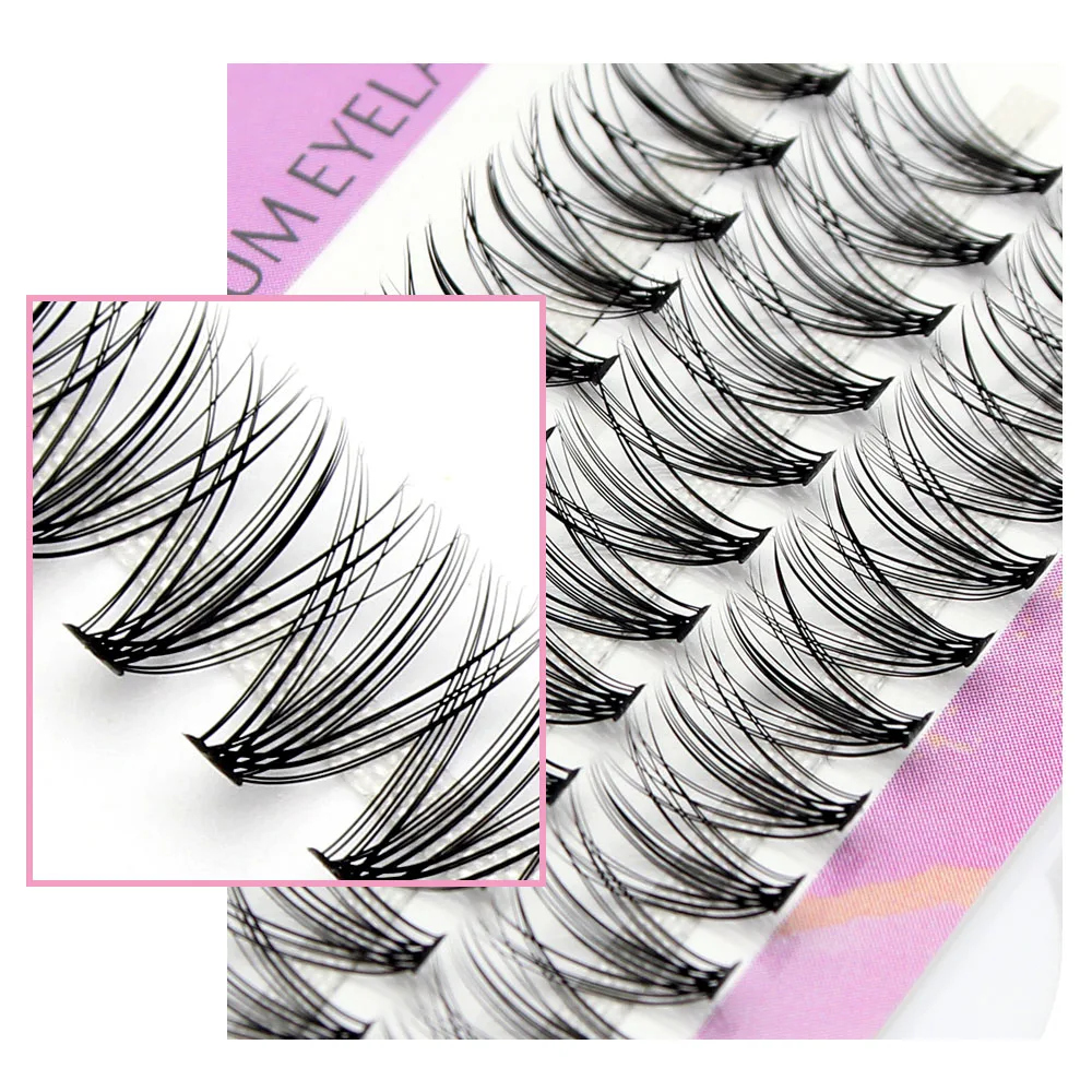 Mond lilie profession elle 20d 30d Einzel cluster Nerz Wimpern Verlängerung 3d Volumen effekt natürliche weiche Make-up Pfropfen Faux Wimpern – Detail 9