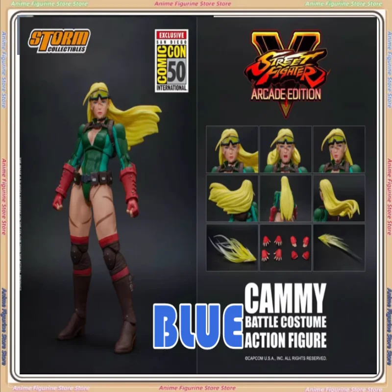 

Новинка на складе Storm Toys 1/12 Street Fighter 5 Cammy SDCC Cammy, скульптура с тремя головками, ручная фигурка, скульптура, орнамент