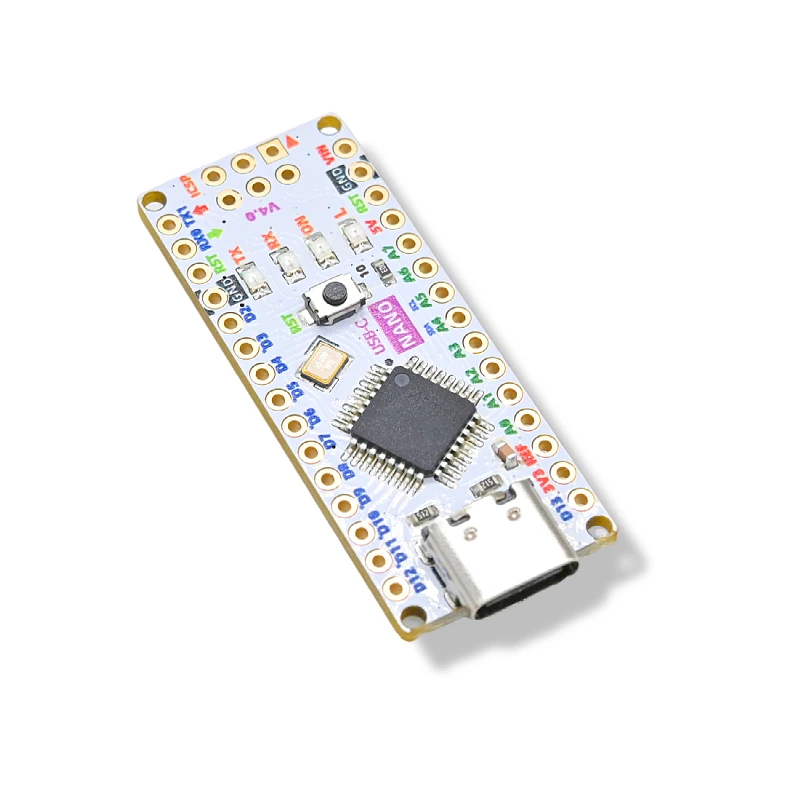 Colorful New Nano 4.0 Board with Type-C – Compatible with Arduino Nano 3.0 – USB-C Nano Board for Arduino IDE (A00051)