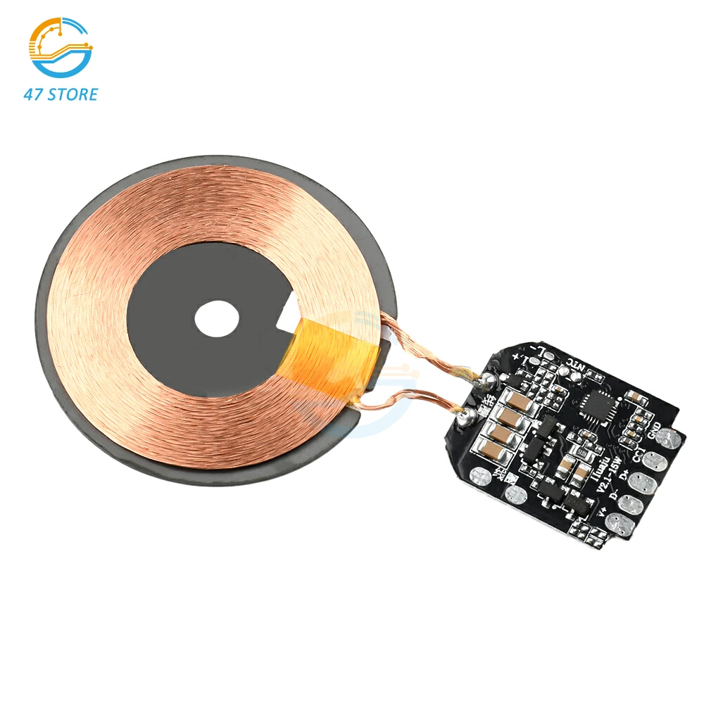 15W Wireless Charger โมดูลเครื่องส่งสัญญาณแผงวงจร PCBA สําหรับ Qi Coil สําหรับ Magsafe Fast Wireless Charger โมดูลอุปกรณ์เสริม
