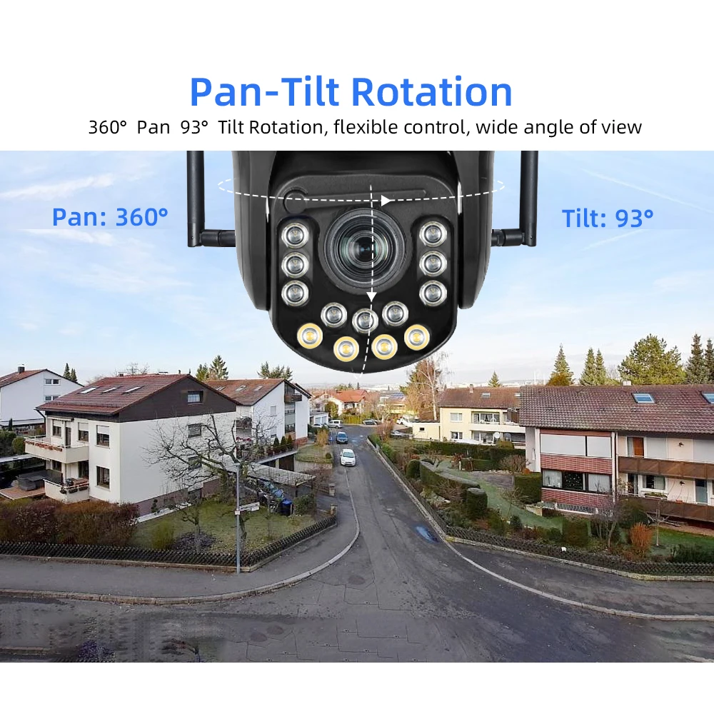 Outdoor 5MP Wireless 4G PTZ Camera IR 200M Long distance 30X Zoom Humanoid Auto Tracking Wiper Speed Dome Camera Vdeolink 4K 8MP