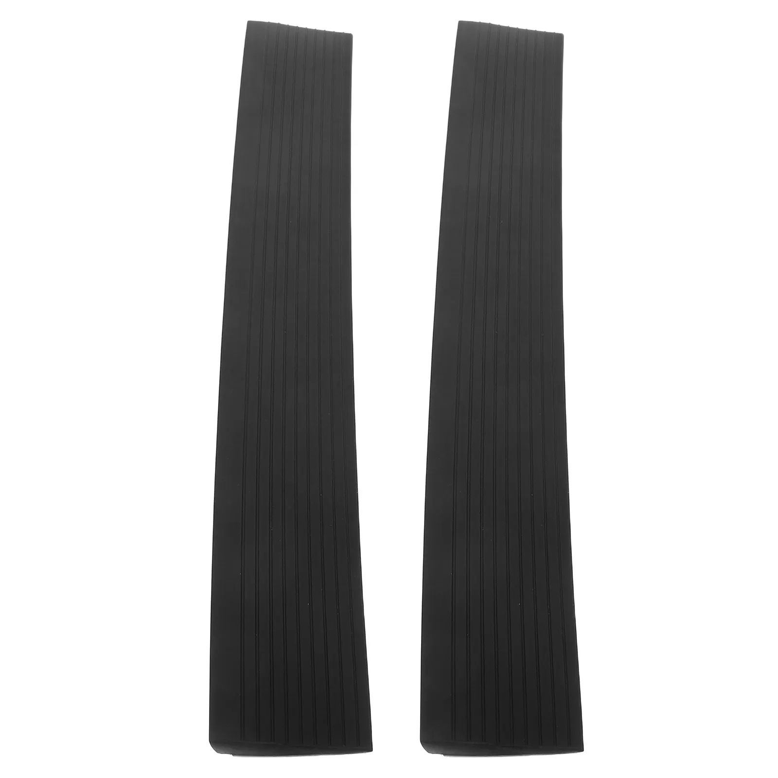

2Pcs Rubber Robot Vacuum Ramp Pad Threshold Transition Mat for Indoor Outdoor Doorways Non-Slip Flexible Floor Slope Ramp