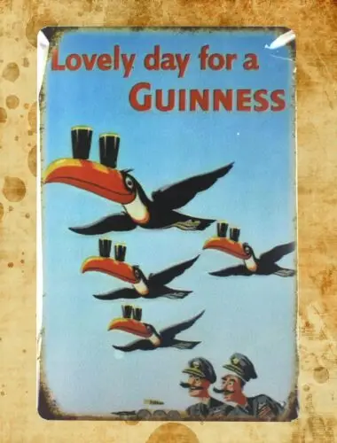 1 pcs,Lovely day for a Guinness tin metal sign home garden decor