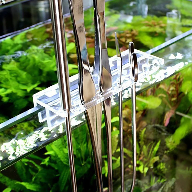 Aquarium Scissor Tweezer Tools Fish Tank Plants Wave Scissors Grass Stainless Cleaning Tools Storage Holder Aquarium Accessories