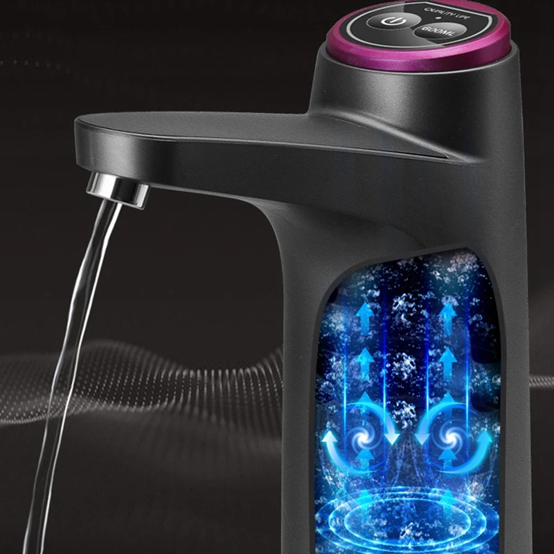 Dispensador de agua inteligente, bomba de botellas de agua eléctrica, carga USB, portátil para cocina, oficina, dispensador de bebidas al aire libre