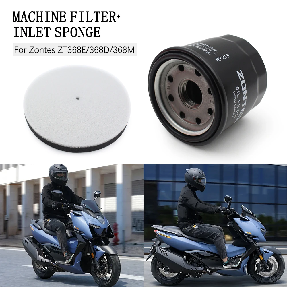 

For ZONTES ZT368E 368D 368M Motorcycle Air Filter Core Sponge Oil Filter Core for Engine Oil Filtration And Air Intake