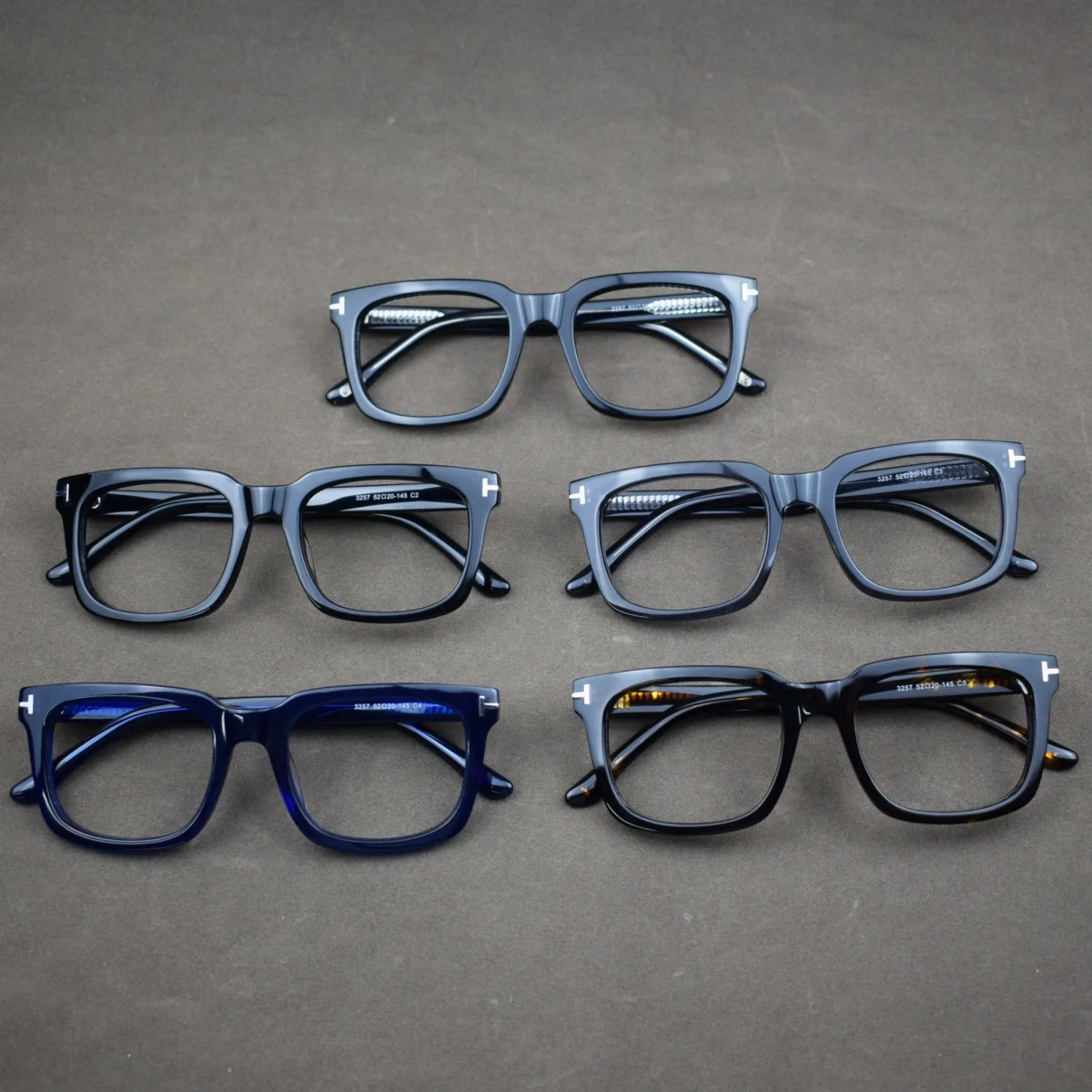 Vintage Glasses Frames Fashion Acetate Mens Women Reading Myopia Glasses TF5179