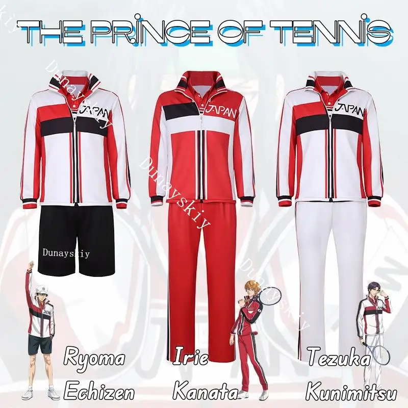 

THE PRINCE OF TENNIS Anime Cosplay Costume Clothes Uniform Cosplay Ryoma Echizen Tezuka Kunimitsu Irie Kanata Sports Wear