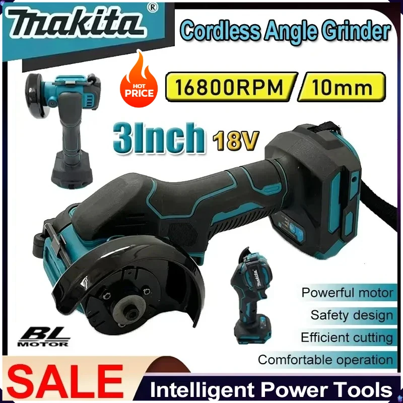 

Аккумуляторная мини-углошлифовальная машина Makita 3 дюйма, аккумуляторный электрический отрезной инструмент 3 дюйма, аккумуляторная циркулярная пила, электроинструмент