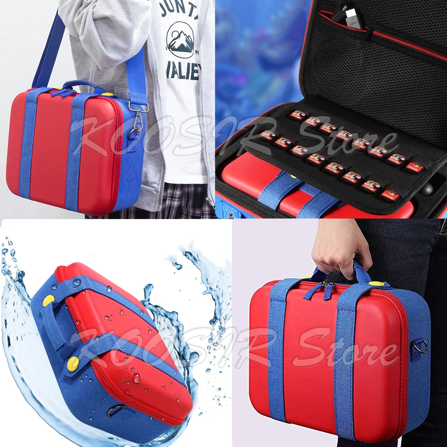 Bolsa de almacenamiento grande para Nintendo Switch, bonita maleta de viaje, bolsa de hombro para consola, funda de mano para Nintendo Switch, nueva